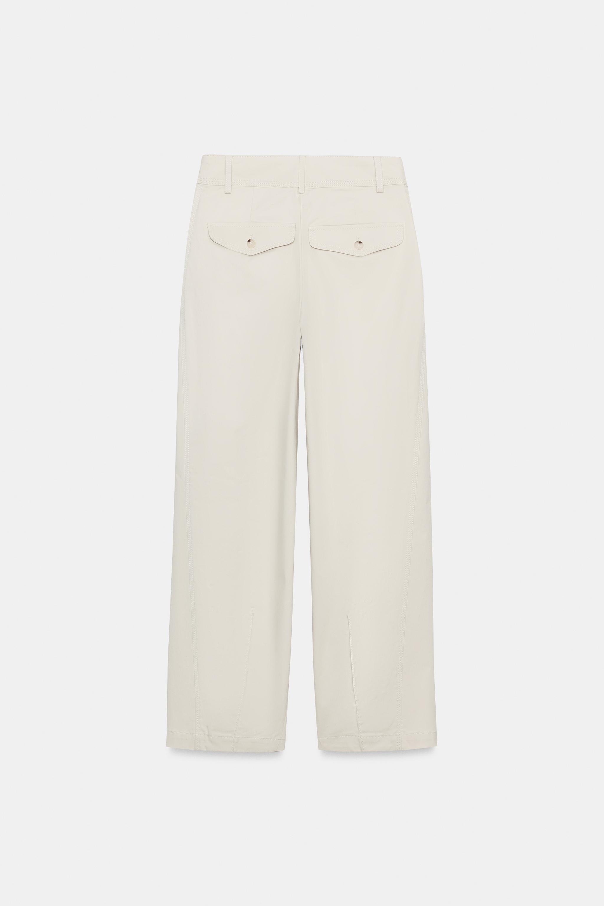 PLEATED BARREL PANTS